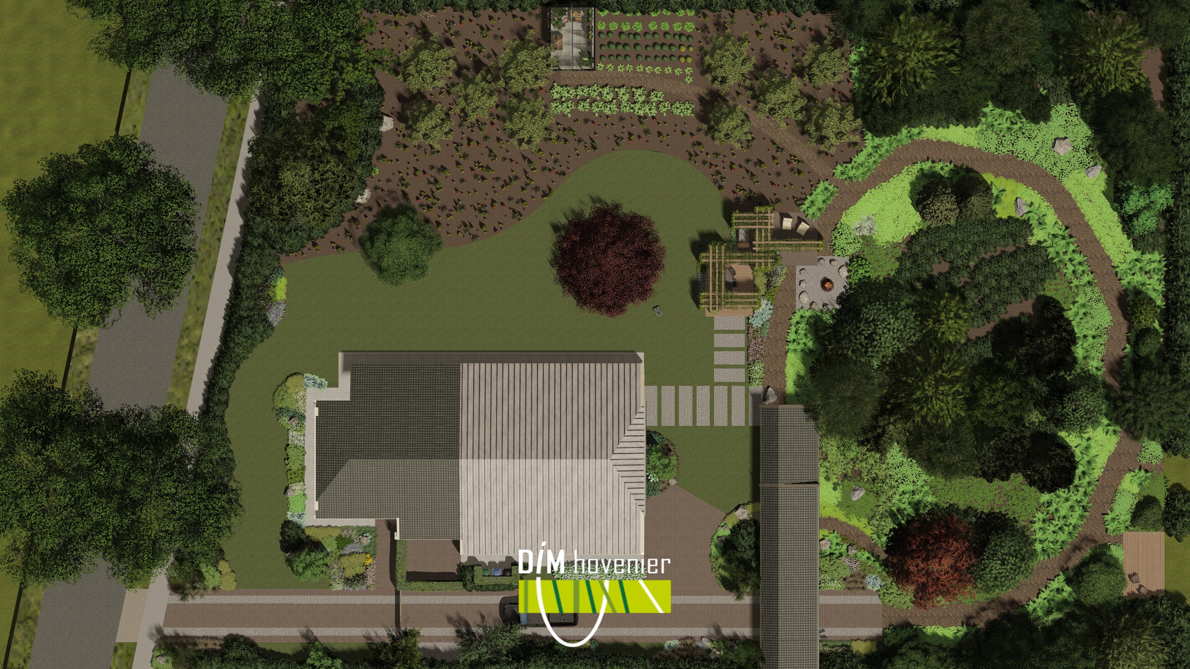 Achterzijde tuin Foxwolde