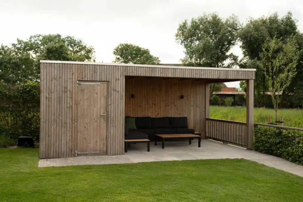 Houten berging op maat