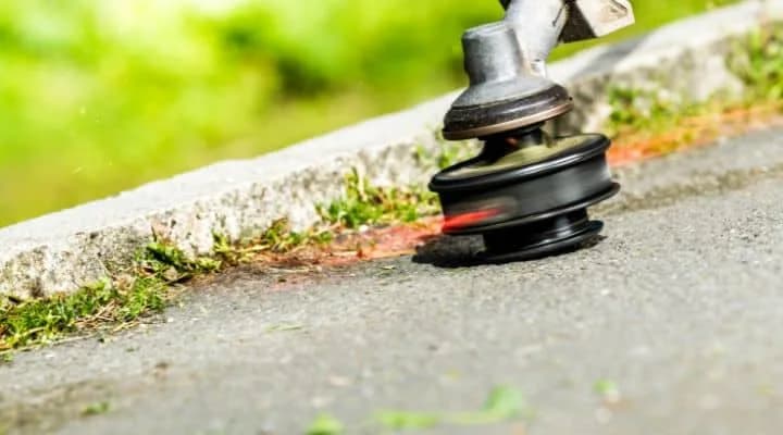 Onkruid verwijderen kantjesmaaier