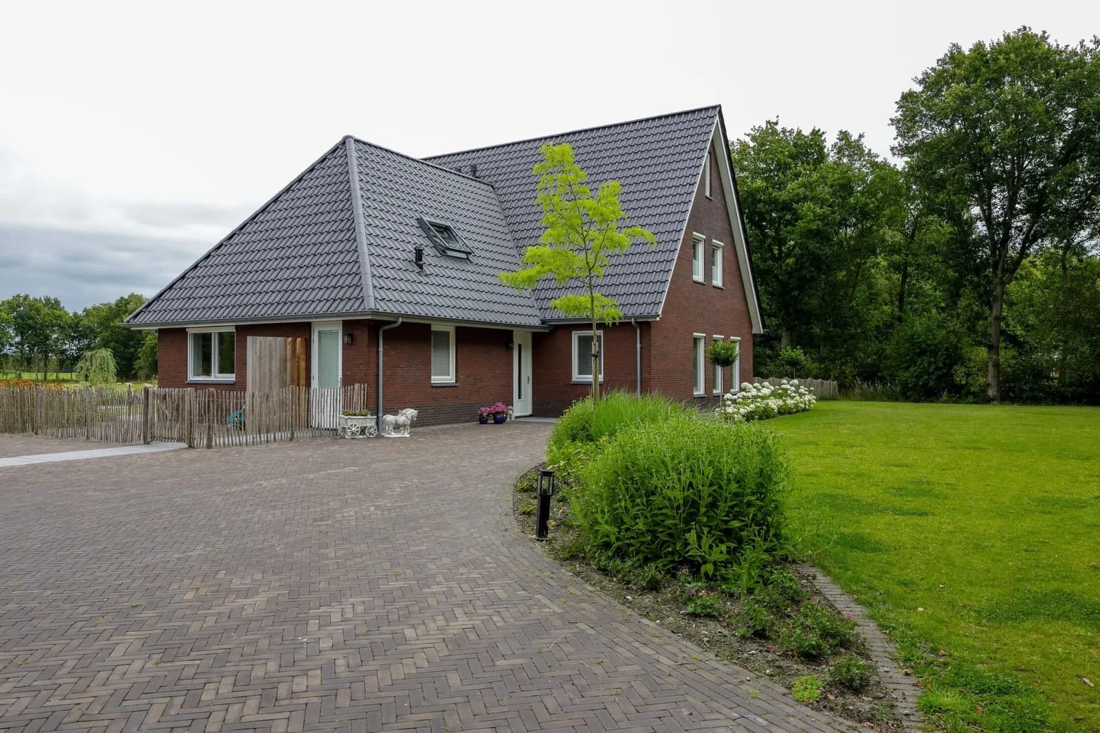 Landelijke tuin met vijver in Bakkeveen, beeld 1
