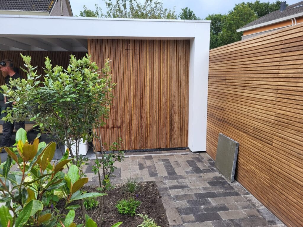 Gevelbekleding schutting tuin