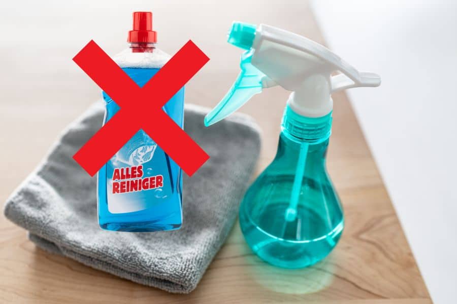 Allesreiniger niet gebruiken schoonmaak