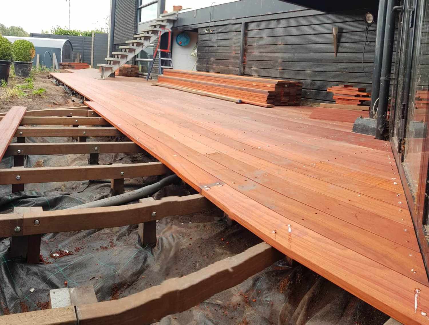 Vlonder in aanbouw DIM Houtbouw